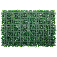 Artificial Boxwood Panel UV 24pcs Boxwood Hedge Wall Panels Artificial Grass Backdrop Wall 24" X 16" 4 cm Green Grass Wall, Fake Hedge for Decor Privacy Fence Indoor, Outdoor Garden Backyard