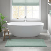 1 PCS 24x44" 100% Cotton Tufted 3000 GSM Reversible Bath Rug Green