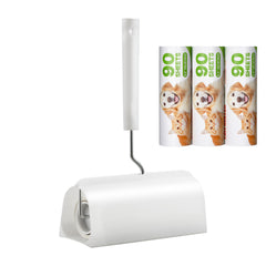 Sticky Lint Roller, 3 Pack Large Pet Hair Rollers Remover Set, 270 Sheets Extra Sticky Lint Roller with Upgraded Handle, Portable Cat and Dog Hair Remover for Carpet, Couch, Clothing and Bedding
