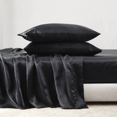 7 PCS Split King Luxury Sheet Set Black