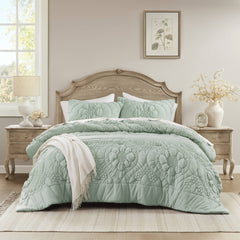 3-Piece Full/Queen Comforter Set,Sage