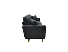 67.7" Wide Mid-Century Modern Upholstered Tufted Loveseat Sofa With Wooden Legs