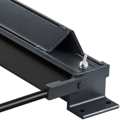 Box and Pan Brake, 48-Inch, 0-130 Degrees Sheet Metal Bending Brake, Portable Mini Metal Bender with 20 Gauge Low Carbon Steel 14 Gauge Aluminum Capacity Power Handle, for Metal Bending