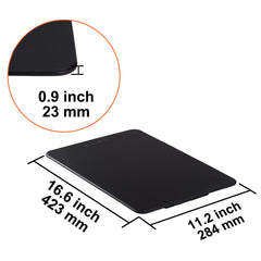 Electric Warming Tray, 16.5" x 11" Portable Tempered Glass Heating Tray, Perfect for Dinner, Catering, House, Parties, Events, Entertaining and Holiday, Black