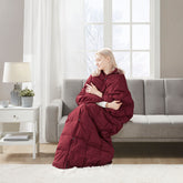Wearable Multipurpose Throw Red 62x68"
