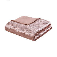 Twin/Twin XL Velvet Duvet Cover Set with Throw Pillow