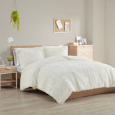 Full/Queen Shaggy Long Fur Comforter Mini Set