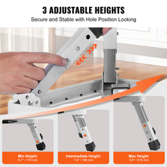 Step Stool 1-Step 330lbs Capacity, Folding Steel Step Ladder 3 Adjustable Height, Portable Toddler Step Stools for Adults, Non-Slip Sturdy Step Ladders for Office, RVs, Pets, Bathrooms,Bedrooms