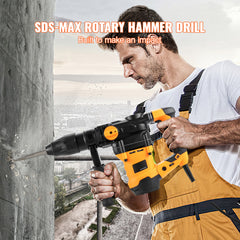 Rotary Hammer Drill Corded Drills 1-9/16" 3 Modes SDS-MAX Chipping Hammers