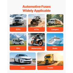 12V Car Add-a-Circuit Fuse Tap 24 Pcs Mini ATO ATC ATM Blade Fuse Holder
