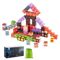 Magnetic Blocks 150 PCS Dark Castle Set STEM Montessori Sensory Toys