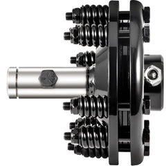 Slip Clutch, 1 3/8" PTO Slip Clutch, Smooth Round Ends PTO Friction Clutch, Carburized Steel Tractor Slip Clutch, Adjustable Rotary Cutter Slip Clutch, Black Brush Hog Slip Clutch for PTO Shaft