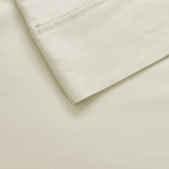 4-Piece King HeiQ Smart Temperature Cotton Blend Sheet Set, Ivory