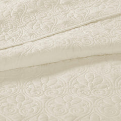 Reversible Quilt Set Cream King/Cal King