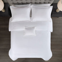 King/Cal King 100% Cotton Sateen Embroidered Comforter Set