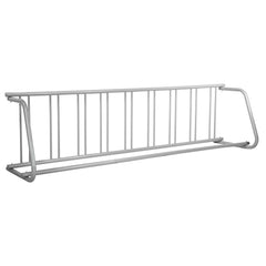 111" Length Floor Bike Rack, 9 Holders All-Steel Grid Bike Rack, Single-Side Storage Stand for Garages Streets Yards