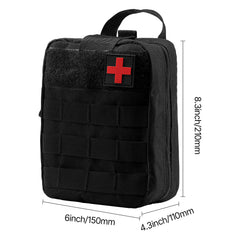 Survival First Aid Kit 250 Pieces Emergency Medical Trauma Bag for Camping Home