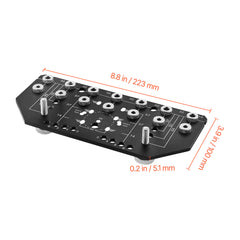 Shelf Pin Jig and Hinge Jig Two-in-One Aluminum Alloy Cabinet Hole Drilling Tool