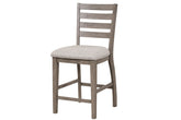 Counter Side Dining Stool W/ Ladder Back (Set of 2)