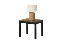 Contemporary Style 3pc Table Set 1x Coffee Table 2x End Table Faux Marble Top Wooden Legs Brown Finish Primary Living Room