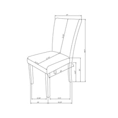 OCEANIC GREY 2PK DINING CHAIR SET