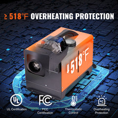 Diesel Air Heater All-in-one 12V 8KW Bluetooth App LCD for Car RV