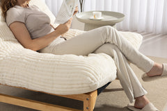 Bean bag chair for Adults ,Accent Armless Lazy Sofa, Casual Single Sofa, Corduroy Fabric, For Living Room And Bedroom , With Backrest, Single Seat