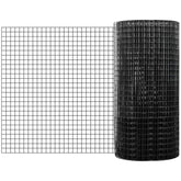 Hardware Cloth, 36" x 50' & 1"x1" Mesh Size, Galvanized Steel Vinyl Coated 16 Gauge Chicken Wire Fencing w/A Cutting Plier & A Pair of Fabric Gloves, for Garden Fencing & Pet Enclosures, Black