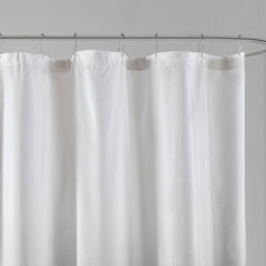 Ombre Printed Seersucker Shower Curtain Grey 72x72"