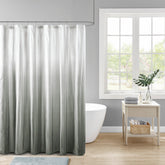 Ombre Printed Seersucker Shower Curtain Grey 72x72"