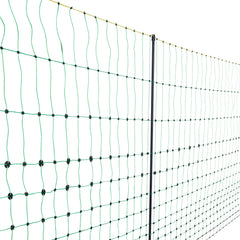 Electric Fence Netting, 35" H x 164' L, PE Net Fencing with Posts & Double-Spiked Stakes, Utility Portable Mesh for Goats, Sheep, Lambs, Deer, Hogs, Dogs, Used in Backyards, Farms, and Ranches