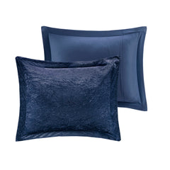 King/Cal King Velvet Comforter Set with Throw Pillow