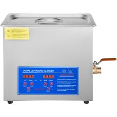 Ultrasonic Cleaner 6L Ultrasonic Vinyl Cleaner 7-12 Inch 8 Records Ultrasonic Vinyl Cleaning Machine 180W Ultrasonic Records Cleaner with Drying Rack for Home Store