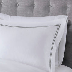 King/Cal King 100% Cotton Sateen Embroidered Comforter Set