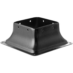Post Base 4x4 10Pcs, Internal 3.6"x3.6" Heavy Duty Powder-Coated Steel Post Bracket Fit for Standard Wood Post Anchor, Decking Post Base for Deck Porch Handrail Railing Support