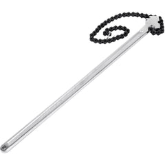 24inch Chain Wrench Carbon Steel Chain Pipe Wrench Heavy Duty 6.7inch Diameter Capacity Chain Strap Filter Wrench