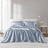6 PCS Queen Luxury Sheet Set Blue
