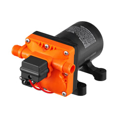 Water Diaphragm Pump, 12V DC, 3.5 GPM Flow, 55 PSI Rated Pressure (40-80 PSI Adjustable), 1/2" MNPT Self Priming Sprayer Pump with Pressure Switch for RV Camper Marine Boat Lawn, FCC Certified
