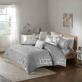 Twin/Twin XL Metallic Printed Comforter Set