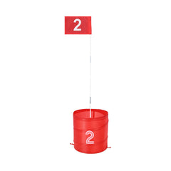 Backyard Golf Game 9 Hole Portable Outdoor Bucket Golf Game for Kids and Adults