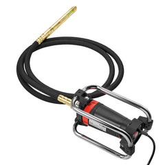 Electric Concrete Vibrator, 1500W 16000 VPM, 2HP Copper Motor Handheld Concrete Vibrating Tool, Portable Pencil Cement Vibrator with Shaft of 14.75ft / 4.5m, Remove Air Bubble and Level Concrete