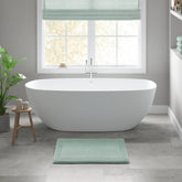 1 PCS 17x24" 100% Cotton Tufted 3000 GSM Reversible Bath Rug Green