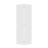 18Modern flat panel 28 in. x 80 in. Solid Core White Finished Vinyl bi-fold door With Hardware kit