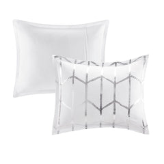 Full/Queen Metallic Printed Comforter Set