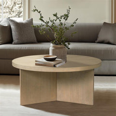Sadie Round Coffee Table Reclaimed Greige