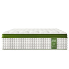 14 Inch Queen Size Hybrid Mattress in a Box with Gel Memory Foam and Pocket Springs, Pressure Relief & Motion Isolation, CertiPUR-Us Certified, Assembled in USA