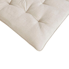 Poly Chenille Lounge Floor Pillow Cushion Ivory 27" x 74"