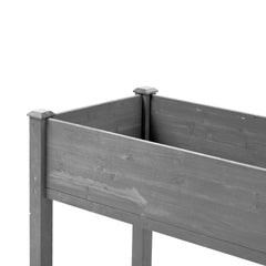 48x24x30 inch Raised Garden Bed with Legs, Elevated Wooden Planter Box for Outdoor Plants Flowers Fruits Vegetable Herb Growing