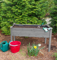 48x24x30 inch Raised Garden Bed with Legs, Elevated Wooden Planter Box for Outdoor Plants Flowers Fruits Vegetable Herb Growing
