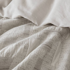 3 Piece Cotton Jacquard Comforter Set-Full/Queen